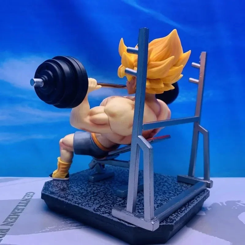 Estátua Dragon Ball - Goku Super Saiyajin Fitness 17 CM