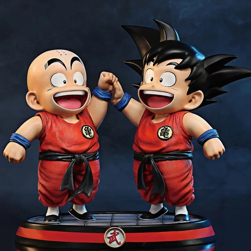 Estátua Dragon Ball - Goku e Kuririn 14 CM
