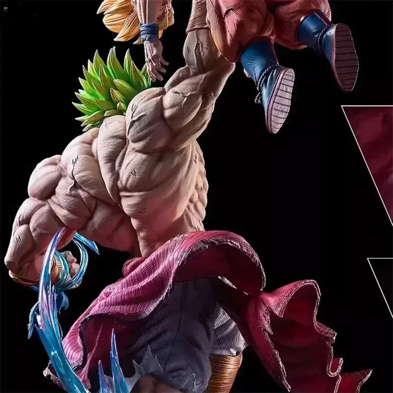 Estátua Dragon Ball - Goku Super Saiyajin Vs Broly 28 CM
