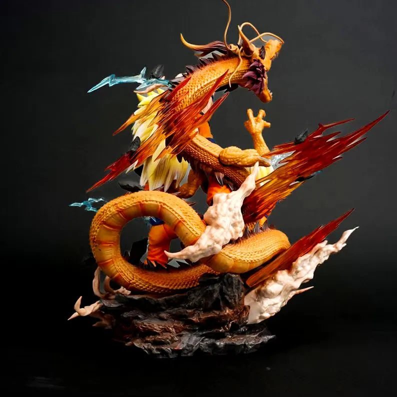 Estátua Dragon Ball - Diorama Son Goku Son Goten Son Gohan 28 CM