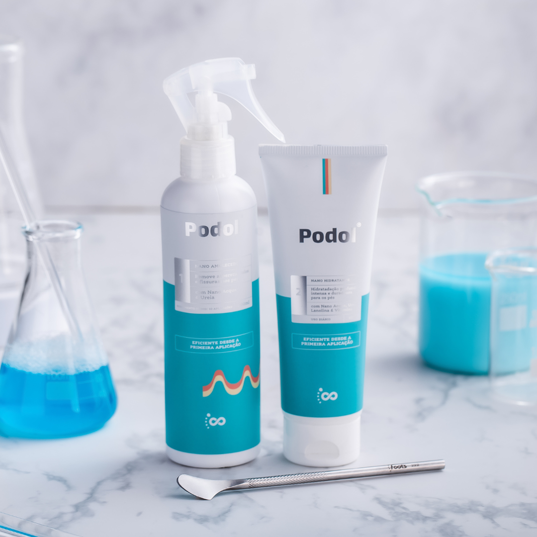Kit Podol 10 Aplicações (Amolecedor, Hidratante e Espátula) - Grupo Vip