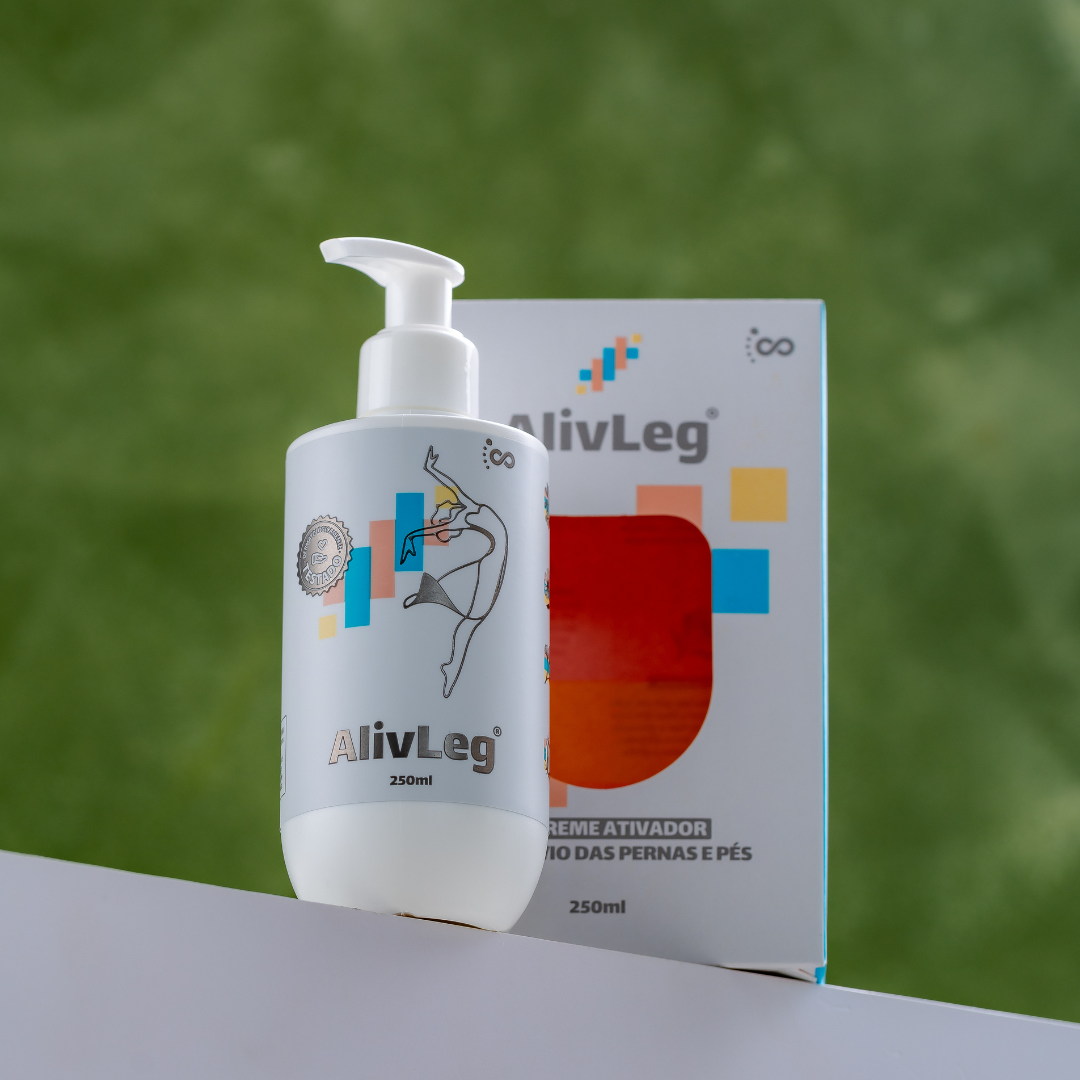 Alivleg® - Gel Ativador para Alívio de Pernas e Pés 250ml - Grupo Vip