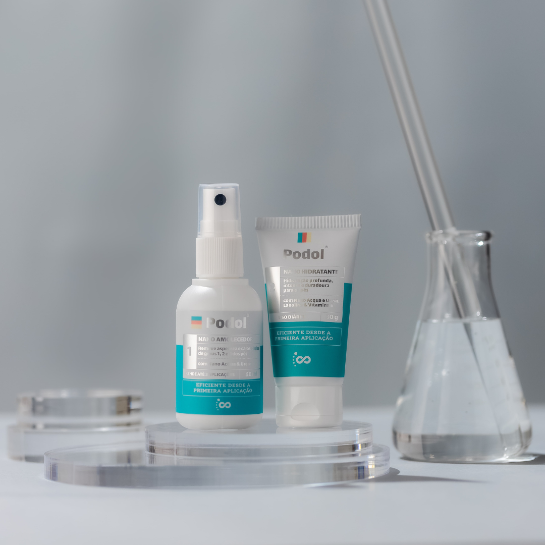 Kit Podol 3 Aplicações (Amolecedor + Hidratante + Espátula) - Grupo Vip