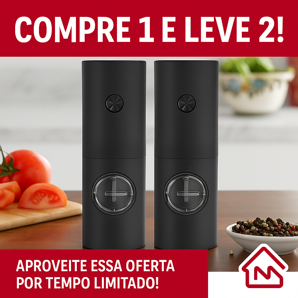 Moedor De Temperos Elétrico - LUXE (COMPRE 1 e LEVE 2)