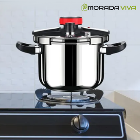 [Compre 1 e Leve 2] Panelas de Pressão TurboChef Aço Inoxidável - Á Prova de Explosões + Brinde: Kit Utensílios