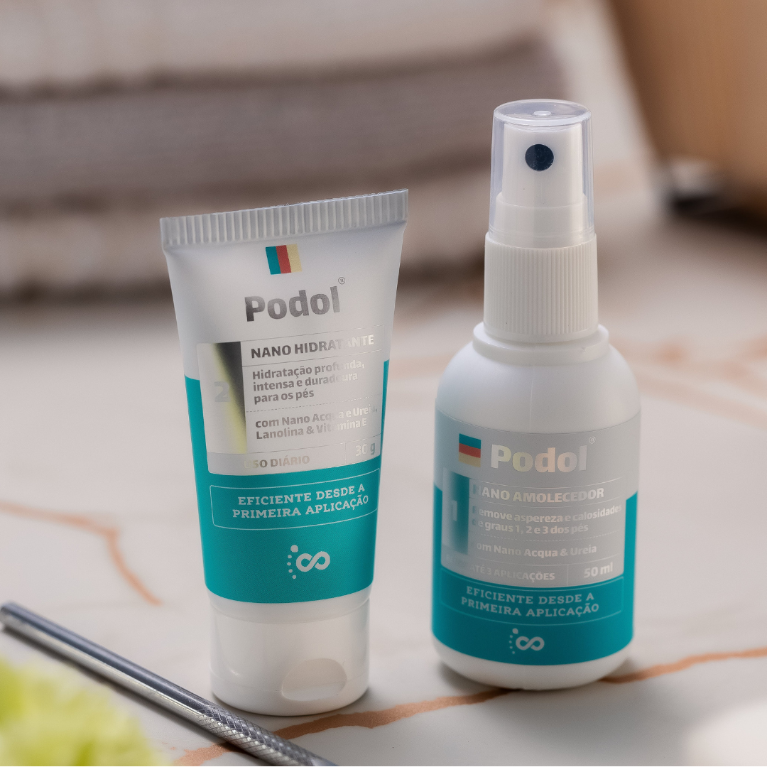 Kit Podol 3 Aplicações (Amolecedor + Hidratante + Espátula) - Grupo Vip