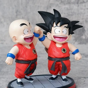 Estátua Dragon Ball - Goku e Kuririn 14 CM