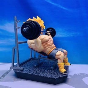 Estátua Dragon Ball - Goku Super Saiyajin Fitness 17 CM