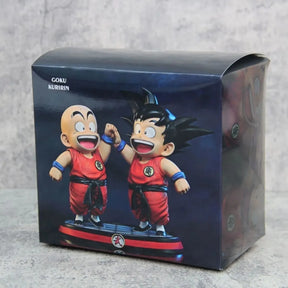 Estátua Dragon Ball - Goku e Kuririn 14 CM