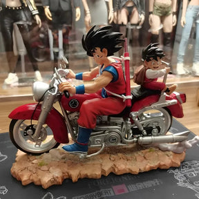 Estátua Dragon Bal - Diorama Goku & Gohan Motorcycle