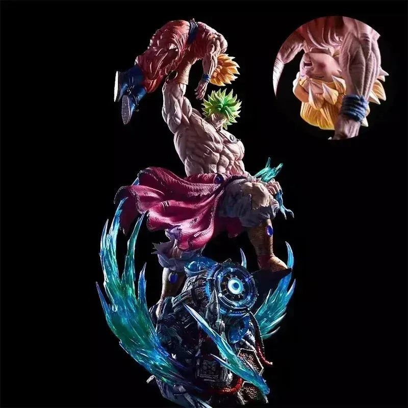 Estátua Dragon Ball - Goku Super Saiyajin Vs Broly 28 CM