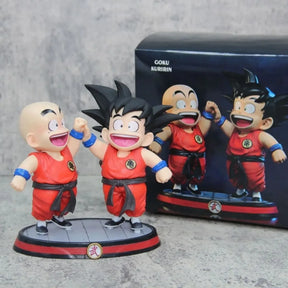 Estátua Dragon Ball - Goku e Kuririn 14 CM
