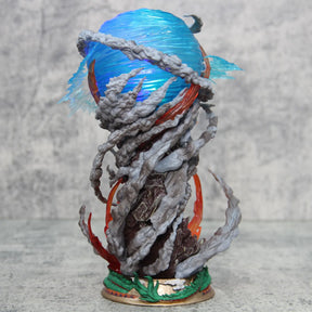 Estátua Dragon Ball - Diorama Com LED Son Goku Genki Dama 23 CM