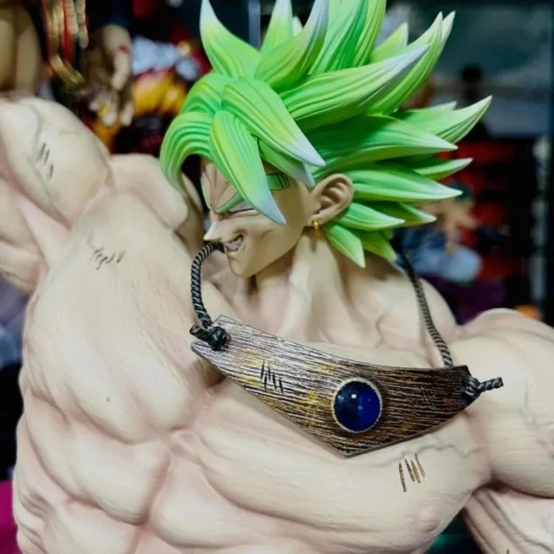 Estátua Dragon Ball - Goku Super Saiyajin Vs Broly 28 CM