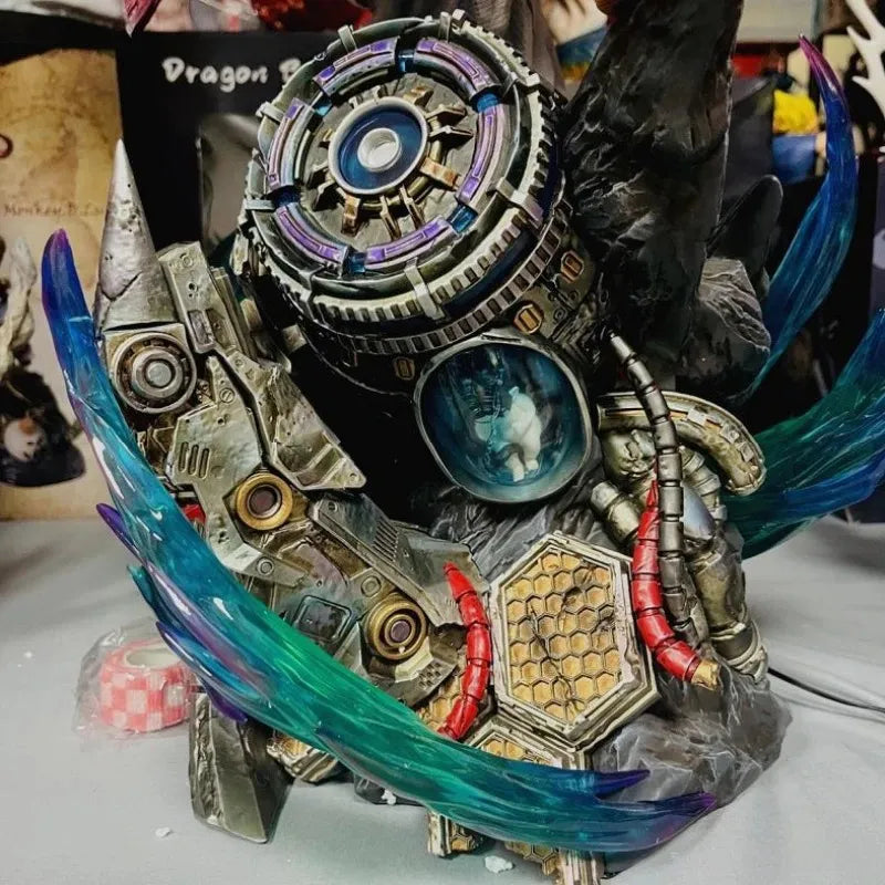 Estátua Dragon Ball - Goku Super Saiyajin Vs Broly 28 CM