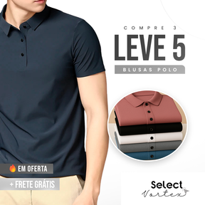 Camisas Polo em Tecido Premium Ice Silk! (COMPRE 3 & LEVE 5).