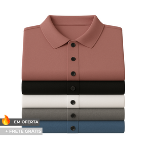 Camisas Polo em Tecido Premium Ice Silk! (COMPRE 3 & LEVE 5).