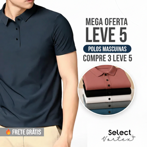 Polo Premium Ultra – Toque Gelado, Conforto Premium 🔥 Compre 3 & Leve 5