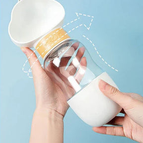 Garrafa para passeio 2 em 1