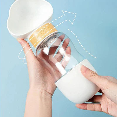 Garrafa para passeio 2 em 1