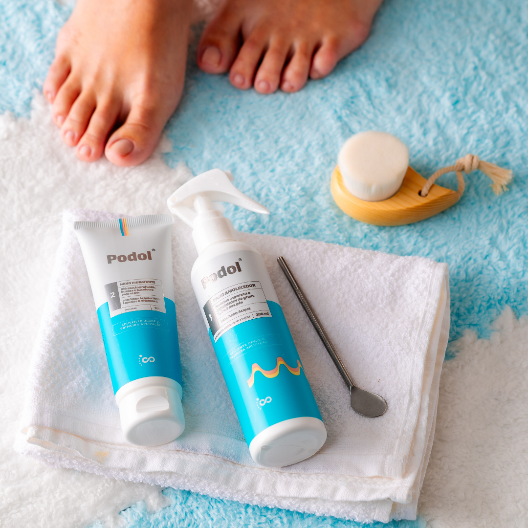 Kit Podol 10 Aplicações (Amolecedor, Hidratante e Espátula) - Grupo Vip