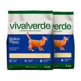 2 Areias Higiênica Viva Verde Grãos Finos para Gatos 1OKG (cada)